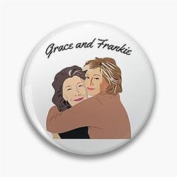 Grace Frankie Hug Pin