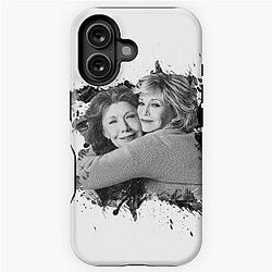 Grace and Frankie iPhone Black White Tough Case