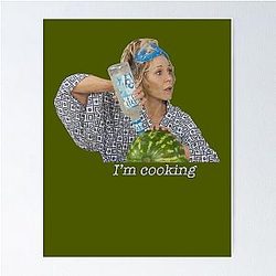 I'm Cooking with Grace and Frankie Watermelon Chiffon Poster