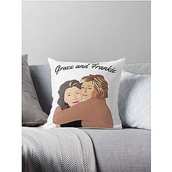 Grace and Frankie Hug Throw Pillow