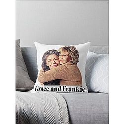 Grace and Frankie Throw Pillow
