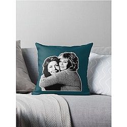 Grace and Frankie Hug Halftone Pattern Style Throw Pillow