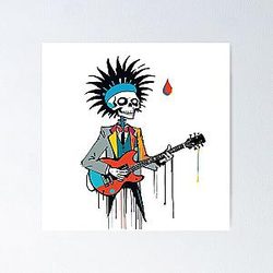 Rock skull Poster RB0512