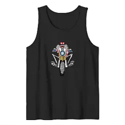 Grateful Dead Tank Tops - Rider Skeleton Vintage Design