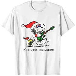 Grateful Dead T-Shirt - Christmas Snoopy Band Design