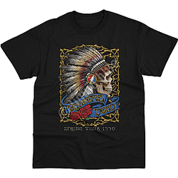 Headdress Skull Spring Tour LA 2005 Grateful Dead T-Shirt