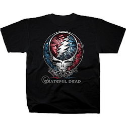 Steal Your Face Detailed Roses LA 2005 Grateful Dead T-Shirt