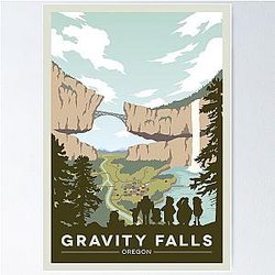 Gravity Falls Retro Poster