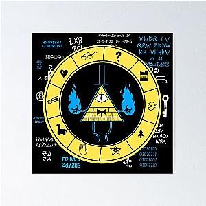 Gravity Falls - Bill Cipher Zodiac Poster