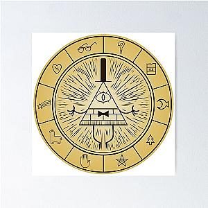 Gravity Falls Bill Cipher Wheel Poster