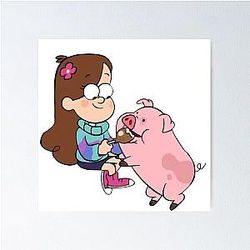 Mabel & Waddles, Gravity Falls Poster