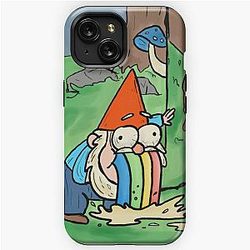 Gravity Falls Gnome rainbow vomit iPhone Tough Case