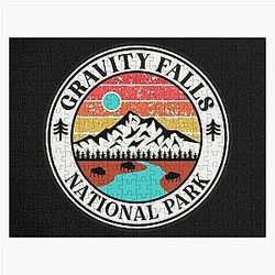 Gravity Falls National Park-Vintage Jigsaw Puzzle