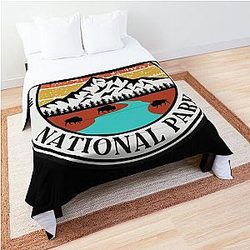 Gravity Falls National Park-Vintage Comforter