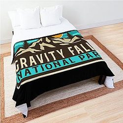 Gravity Falls National Park-Vintage Comforter