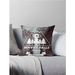 Visit Gravity Falls, Oregon! Throw Pillow