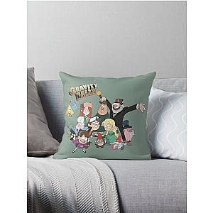 Gravity falls, characters from gravity falls Throw Pillow