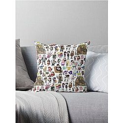 Cute Gravity Falls Doodle Throw Pillow