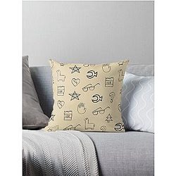 Gravity Falls Wheel Symbols Throw Pillow