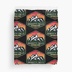 Gravity Falls National Park Duvet Cover