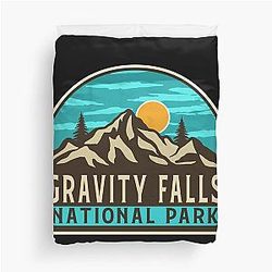 Gravity Falls National Park-Vintage Duvet Cover