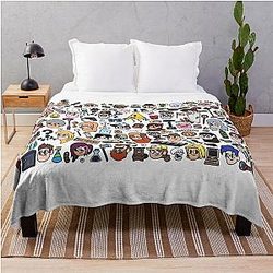Gravity Falls Doodle Throw Blanket