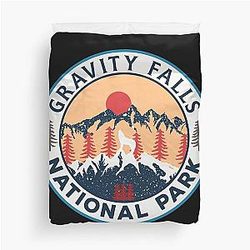 Gravity Falls National Park-Vintage Duvet Cover