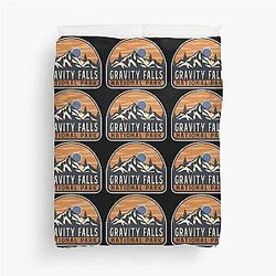 Gravity Falls National Park Duvet Cover