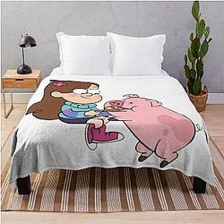 Mabel & Waddles, Gravity Falls Throw Blanket