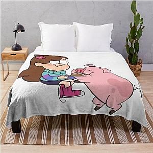 Mabel & Waddles, Gravity Falls Throw Blanket
