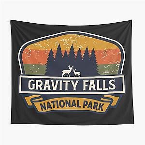 Gravity Falls National Park-Vintage Tapestry