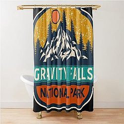 Gravity Falls National Park Shower Curtain
