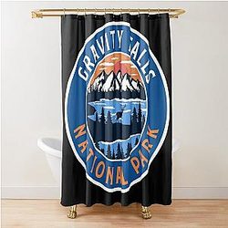 Gravity Falls National Park Shower Curtain