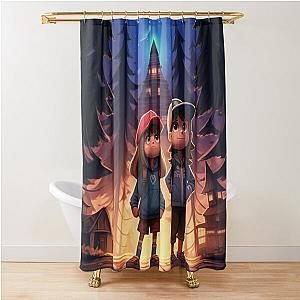gravity falls 4 Shower Curtain
