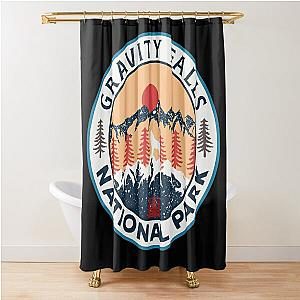 Gravity Falls National Park-Vintage Shower Curtain