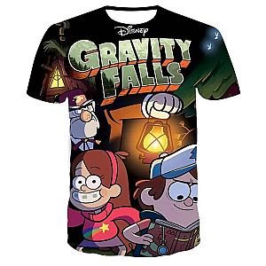 Gravity Falls Pine Tree Symbol 3D T-Shirts