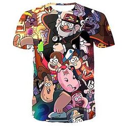 Gravity Falls Animated Art 3D T-Shirts