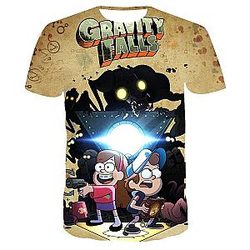Gravity Falls Colorful Cartoon 3D T-Shirts