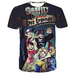 Gravity Falls Summer Mystery 3D T-Shirts