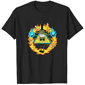 Bill Cipher Blue Fire LA 0403 Gravity Falls T-Shirts