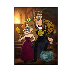 Northwest Portrait DTNK1304 Gravity Falls Posters
