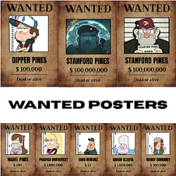 Wanted DTNK1304 Gravity Falls Posters