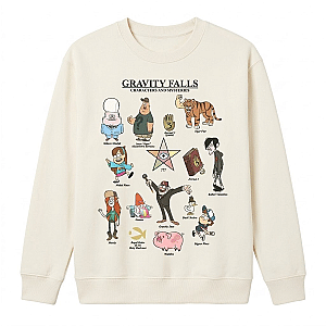 Character And Mysteries Textbook HTCT1006 Gravity Falls Sweatshirts