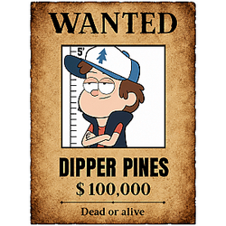 Dipper Pines DTNK0307 Gravity Falls Posters
