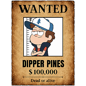 Dipper Pines DTNK0307 Gravity Falls Posters