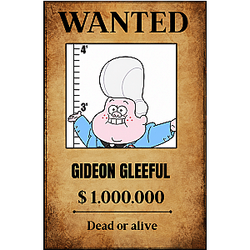Gideon DTNK0307 Gravity Falls Posters
