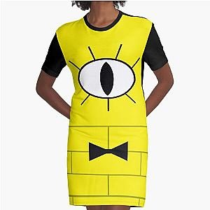 Bill Cipher Gravity Falls Inspired Graphic Graphic T-Shirt Dress