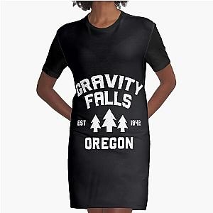 Gravity Falls Oregon Graphic T-Shirt Dress