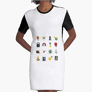 Gravity Falls Icons Graphic T-Shirt Dress