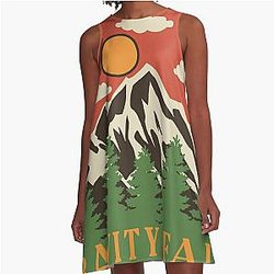Gravity Falls National Park - Vintage A-Line Dress